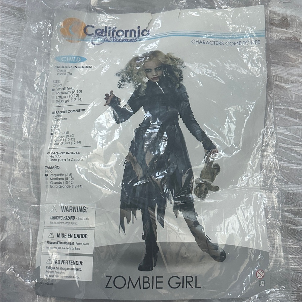 California Costumes Gothic Zombie Girl Outfit
